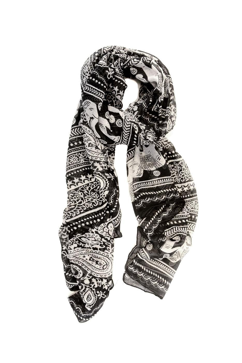 Elephant Paisley Scarf