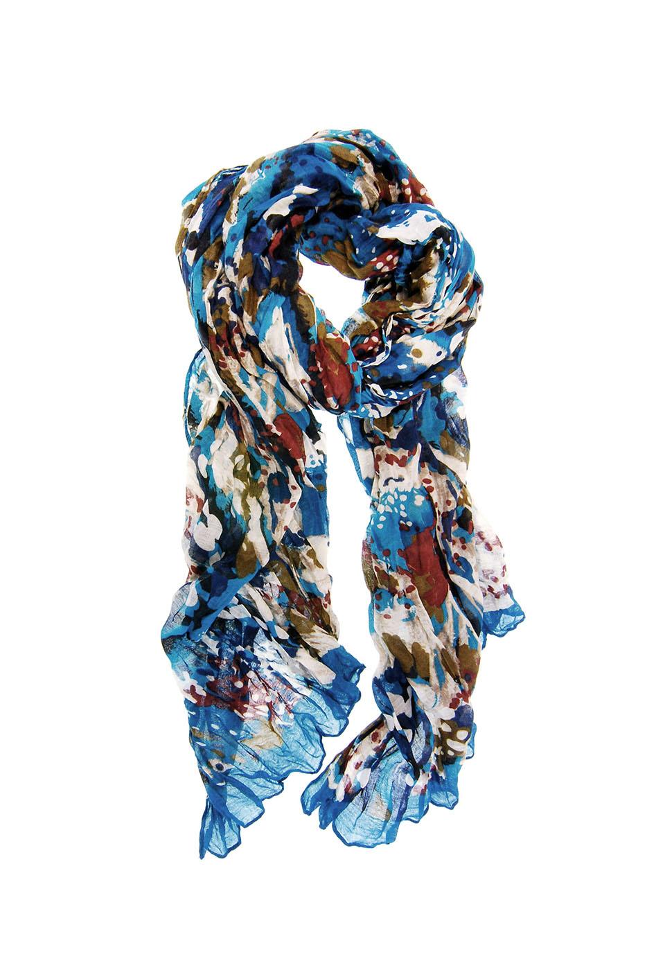 Crinkle Color Splash Scarf