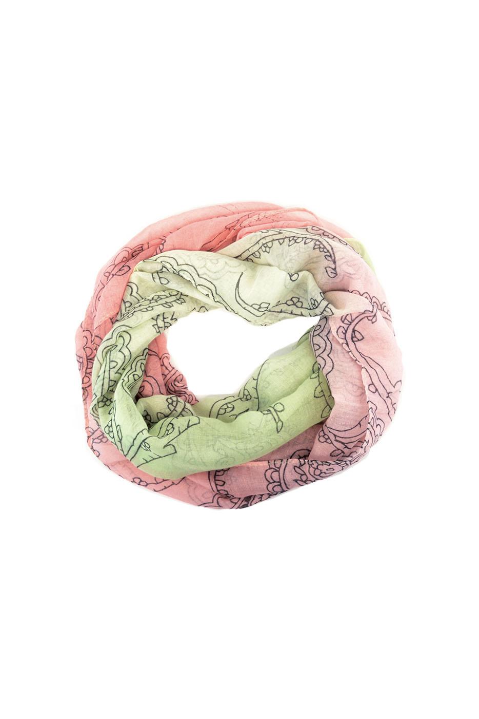 Paisley Ombre Infinity Scarf